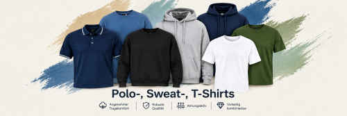 Polo-, Sweat-, T-Shirts