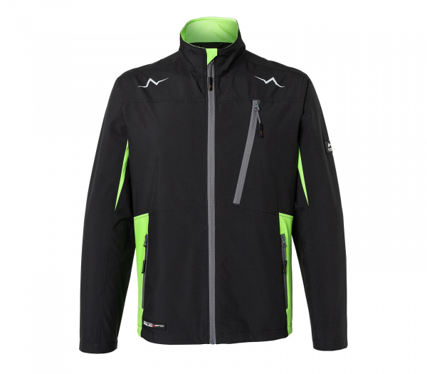 KÜBLER-PULSE ECO Ultraschall Jacke, 125 g/m², schwarz/neongrün