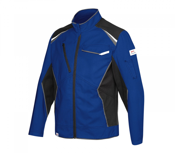 KÜBLER-ICONIQ cotton Jacke, kornblau/schwarz