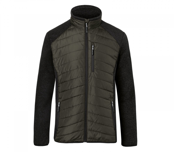 KÜBLER-Weather-Hybridjacke, oliv/dunkelgrau