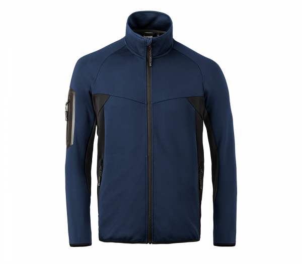 KÜBLER- Athletiq Stretchjacke, ca. 260g/m², dunkelblau/ schwarz