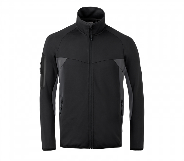 KÜBLER- Athletiq Stretchjacke, ca. 260g/m², schwarz/ anthrazit
