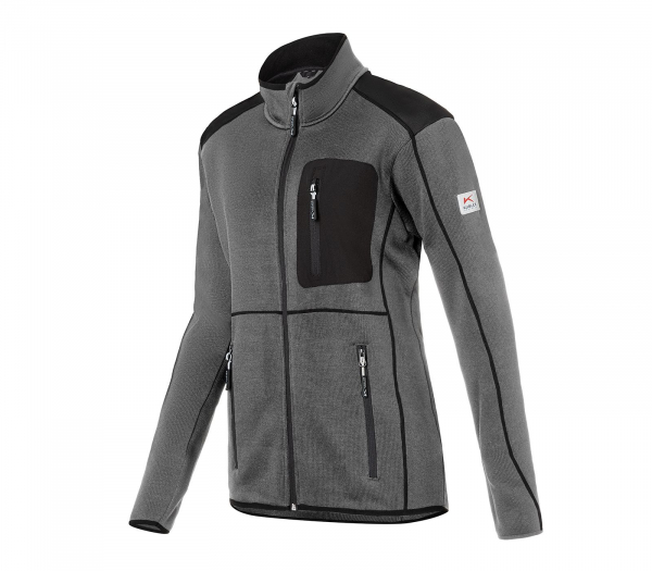 KÜBLER-WEATHER-Strickjacke, anthrazit/schwarz