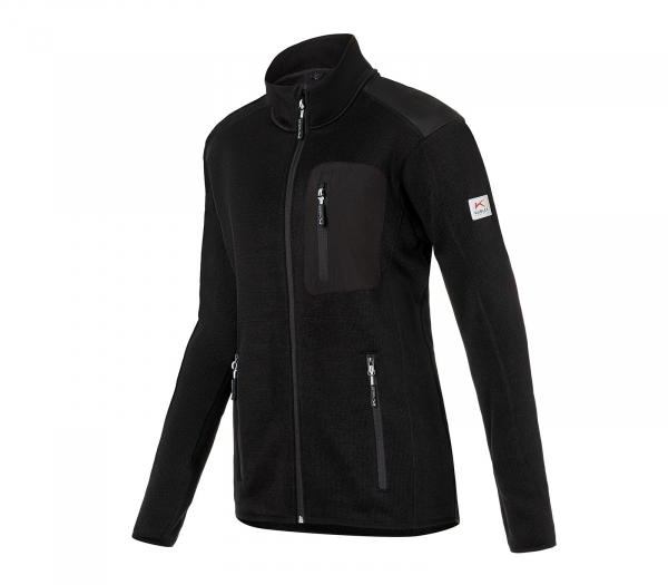 KÜBLER-WEATHER-Strickjacke, schwarz