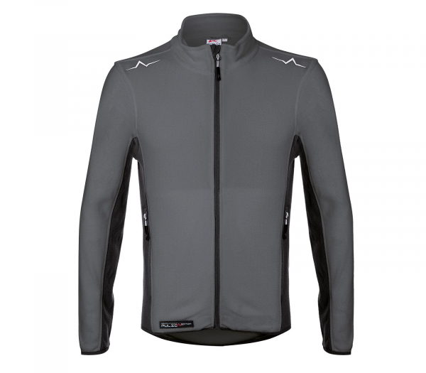 KÜBLER-PULSE Handcraft Fleecejacke Herren, 200 g/m², anthrazit/schwarz
