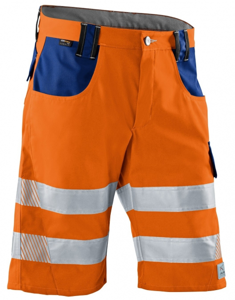 KÜBLER-Warnschutz, REFLECTIQ Shorts, warnorange / kornblau
