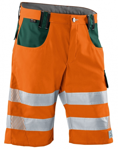 KÜBLER-Warnschutz, REFLECTIQ Shorts, warnorange / moosgrün