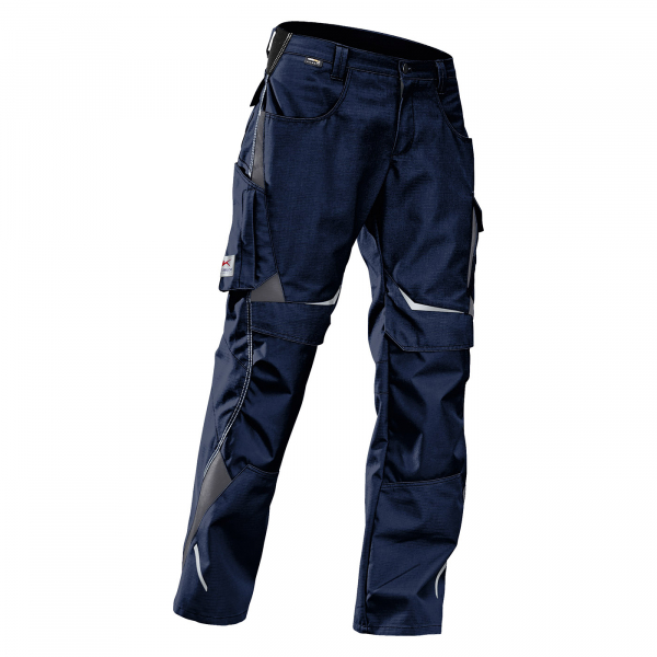 KÜBLER-Workwear, Pulsschlag-Arbeits-Berufs-Bund-Hose, ca. 260g/m², dunkelblau/anthrazit