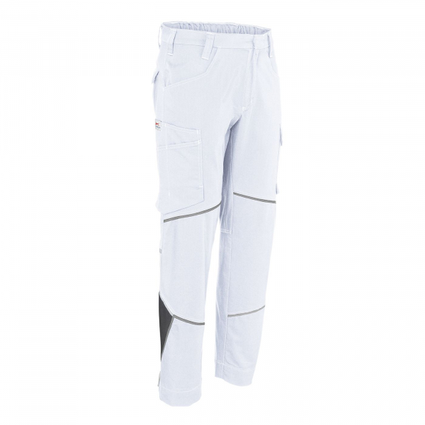 KÜBLER ICONIQ cotton Hose, weiß/anthrazit