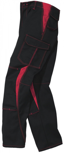 KÜBLER-Workwear, Image Dress Arbeits-Berufs-Bund-Hose, 2346 schwarz/mittelrot