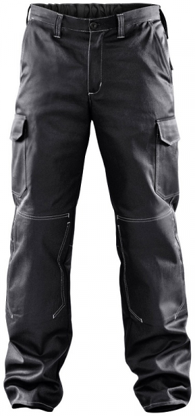 KÜBLER-Workwear, Cargo-Arbeits-Berufs-Bund-Hose, ORGANIQ schwarz