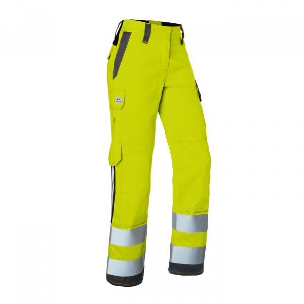 KÜBLER- Damenhose, PROTECTIQ HIGH VIS, arc1, PSA 3, ca. 260 g/m², warngelb/ anthrazit