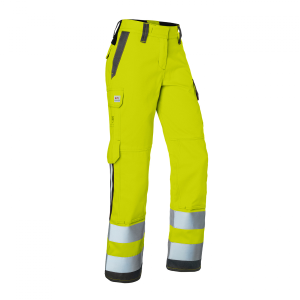 KÜBLER- Damenhose, PROTECTIQ HIGH VIS, arc2, PSA 3, ca. 320 g/m², warngelb/ anthrazit