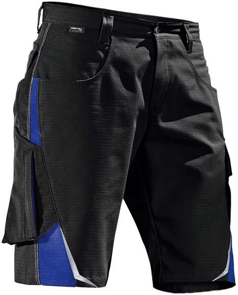 KÜBLER-Workwear, Arbeits-Berufs-Shorts PULSSCHLAG schwarz/kornblau