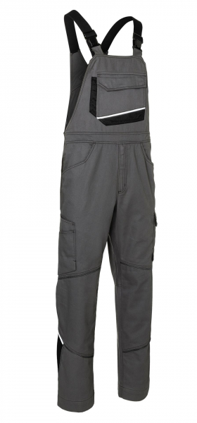 KÜBLER ICONIQ Latzhose, anthrazit/schwarz