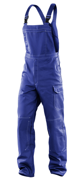 KÜBLER-Workwear, Arbeits-Berufs-Latz-Hose, ORGANIQ kornblau