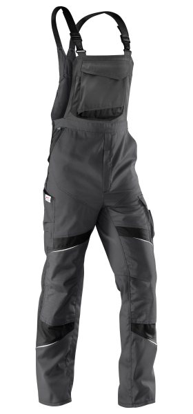 KÜBLER-Workwear, Activiq-Arbeits-Berufs-Latz-Hose, ca. 270g/m², anthrazit/schwarz