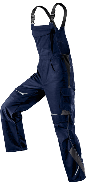 KÜBLER-Workwear, Pulsschlag-Arbeits-Berufs-Latz-Hose, ca. 260g/m², dunkelblau/anthrazit
