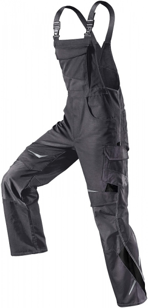 KÜBLER-Workwear, Arbeits-Berufs-Latz-Hose, PULSSCHLAG anthrazit/schwarz