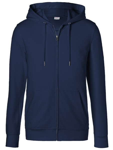 KÜBLER-Worker-Shirts, Workwear-Kapuzen-Sweatjacke, 300 g/m², dunkelblau