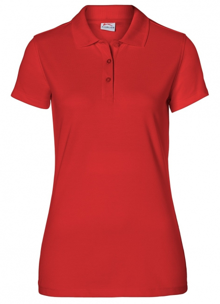 KÜBLER-Worker-Shirts, Workwear-Damen-Poloshirts, 200 g/m², mittelrot