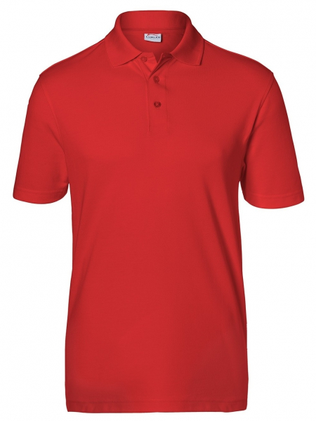 KÜBLER-Worker-Shirts, Workwear-Poloshirts, 200 g/m², mittelrot
