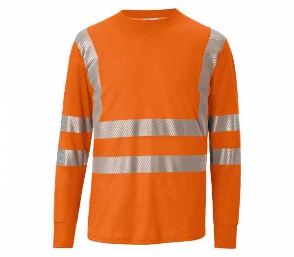 KÜBLER-Longsleeve REFLECTIQ, PSA 2, ca. 180 g/m², warnorange