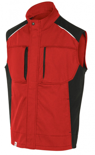 KÜBLER-Workwear, Activiq-Arbeitsweste, 270 g/m², mittelrot/schwarz