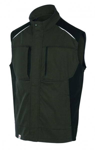 KÜBLER-Workwear, Activiq-Arbeitsweste, 270 g/m², oliv/schwarz