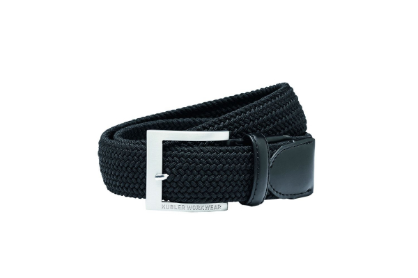 KÜBLER-Stretchgürtel mit Dorn-Schließe, schwarz