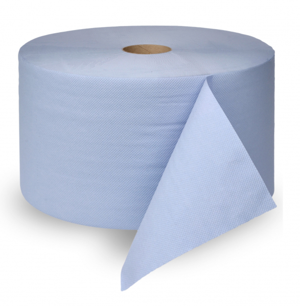 ZVG-Multiclean Putztuchrolle, blau, 3-lagig, ca. 1.000 Abrisse, VE: 2 Ro.