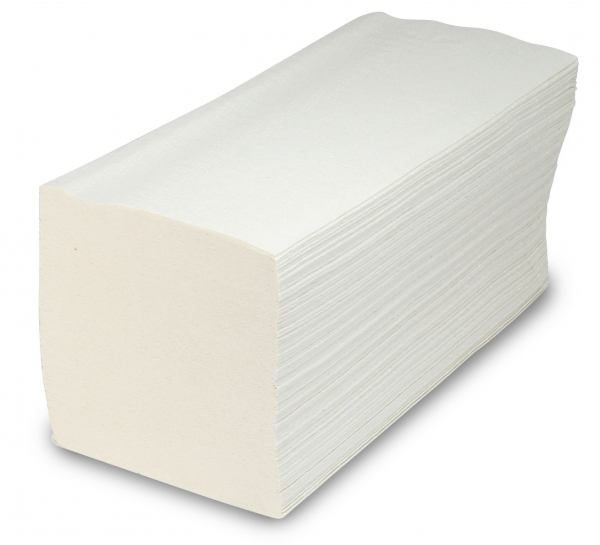 ZVG-Falthandtücher, weiß, Tissue 2-lagig, VE: 3.200 Tücher (20x160)