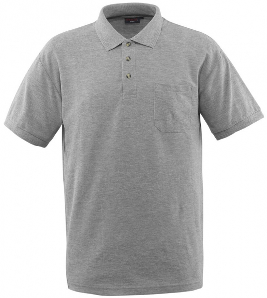 MASCOT-Worker-Shirts, Polo-Shirt, Borneo, 180 g/m², grau meliert
