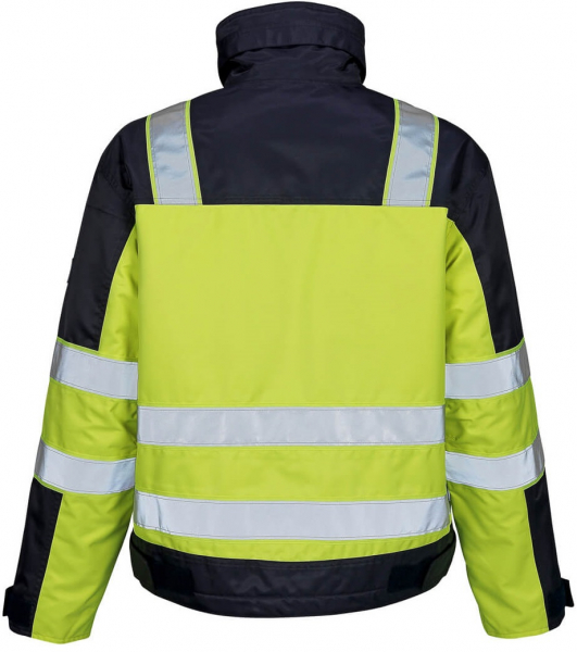 MASCOT-Workwear, Warnschutz-Jacke, Genova, 240 g/m², gelb/marine