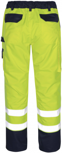 MASCOT-Workwear, Warnschutz-Überziehhose, Linz, 240 g/m², gelb/marine