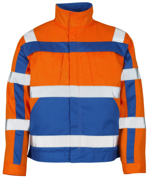 MASCOT-Workwear, Warnschutz-Jacke, Cameta, 290 g/m², orange/kornblau