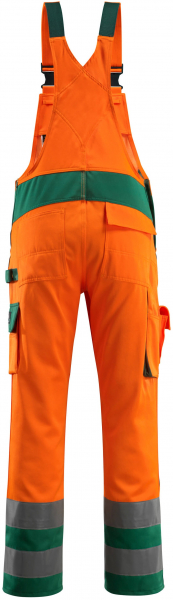 MASCOT-Warnschutz, Warn-Latzhose, Barras, 290 g/m², orange/grün