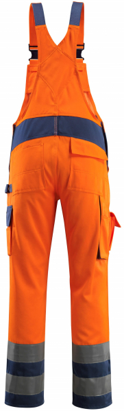 MASCOT-Warnschutz, Warn-Latzhose, Barras, 290 g/m², orange/marine