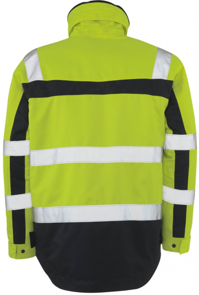 MASCOT-Workwear, Warnschutz-Pilotjacke, Teresina, 240 g/m², gelb/marine