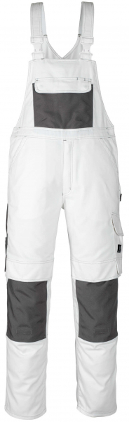 MASCOT-Workwear, Arbeits-Berufs-Latz-Hose, Orense, 82 cm, 310 g/m², weiß