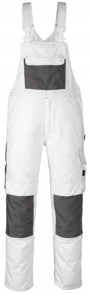 MASCOT-Workwear, Arbeits-Berufs-Latz-Hose, Orense, 90 cm, 310 g/m², weiß