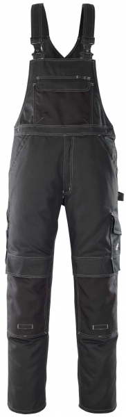 MASCOT-Workwear, Arbeits-Berufs-Latz-Hose, Orense, 82 cm, 310 g/m², schwarz