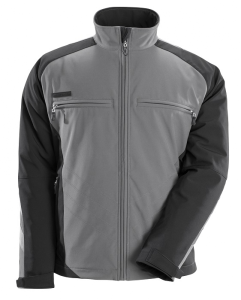 MASCOT-Soft-Shell-Jacke, Dresden, UNIQUE, 305 g/m², anthrazit/schwarz