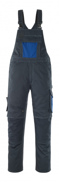 MASCOT-Workwear, Arbeits-Berufs-Latz-Hose, Leipzig, 76 cm, 340 g/m², schwarzblau/kornblau