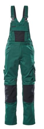 MASCOT® Augsburg, Latzhose, Grün/Schwarz