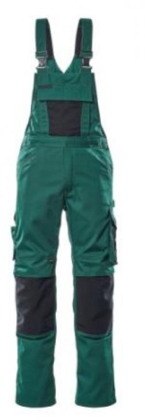 MASCOT® Augsburg, Latzhose, Grün/Schwarz