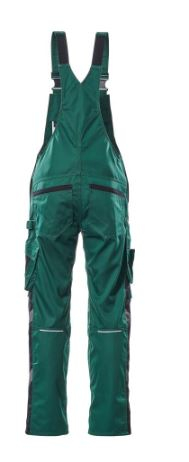 MASCOT® Augsburg, Latzhose, Grün/Schwarz