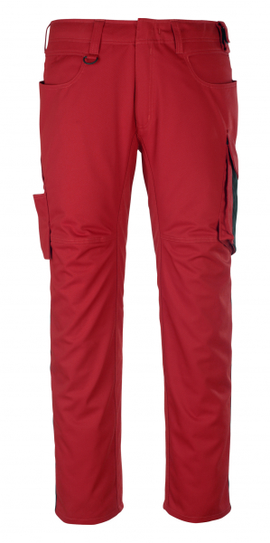 MASCOT-Workwear, Arbeits-Berufs-Bund-Hose, Oldenburg, 82 cm, 270 g/m², rot/schwarz