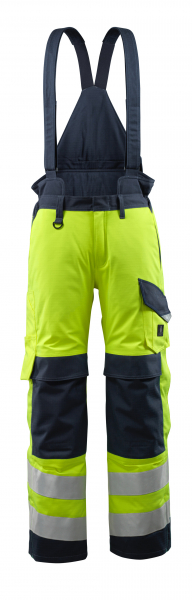 MASCOT-Workwear, Warnschutz-Winterhose, Renens, 310 g/m², gelb/schwarzblau