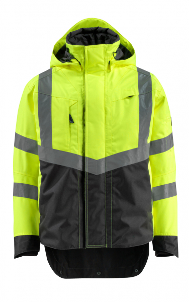 MASCOT-Workwear, Warnschutz-Jacke, Harlow, 210 g/m², gelb/schwarz